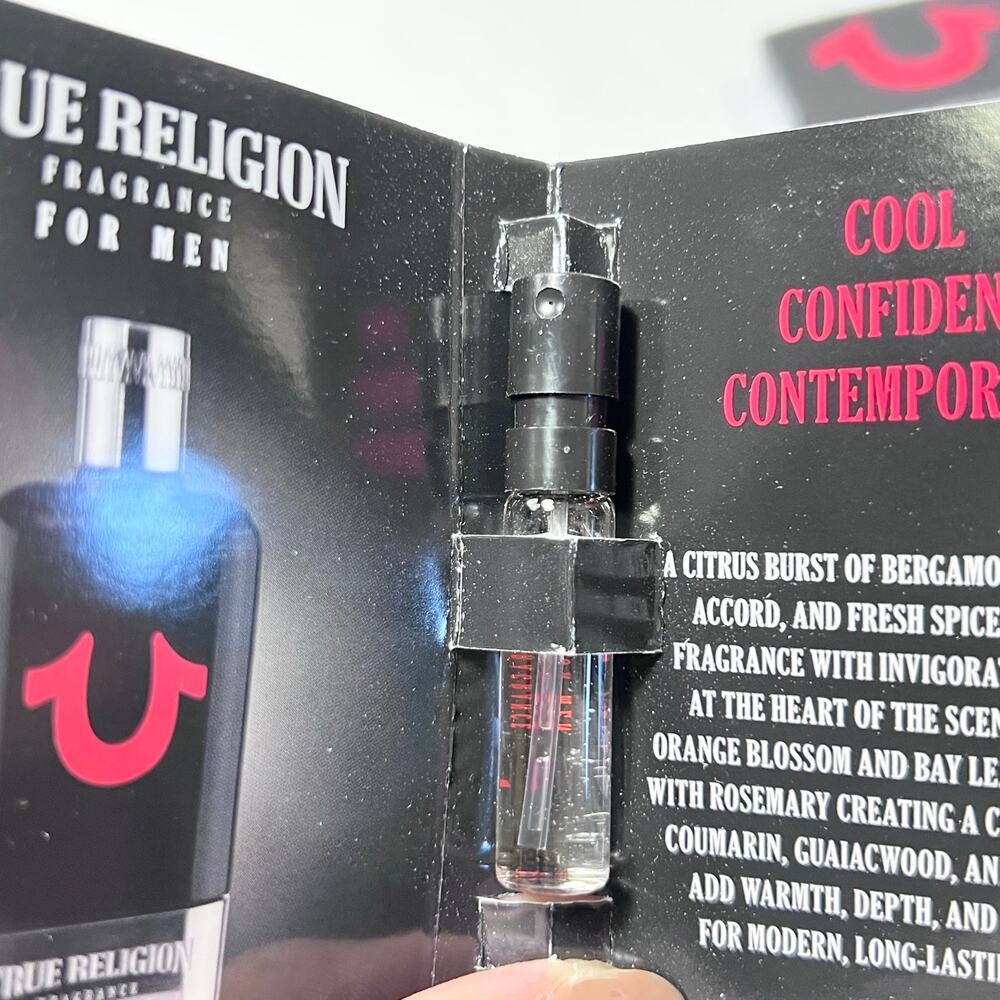 True Religion Mens Cologne Eau de Toilette Samples Lot of 6, .05 fl oz Travel - Picture 5 of 7